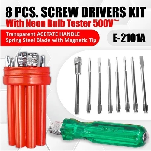 8 Pcs. Screwdrivers Kit E-2101a