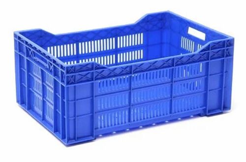 Blue Plastic Vegetable Crate