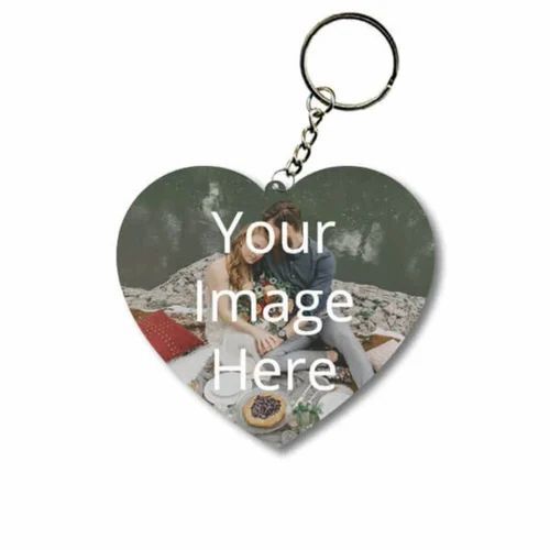 Customized Heart Shaped Keychain