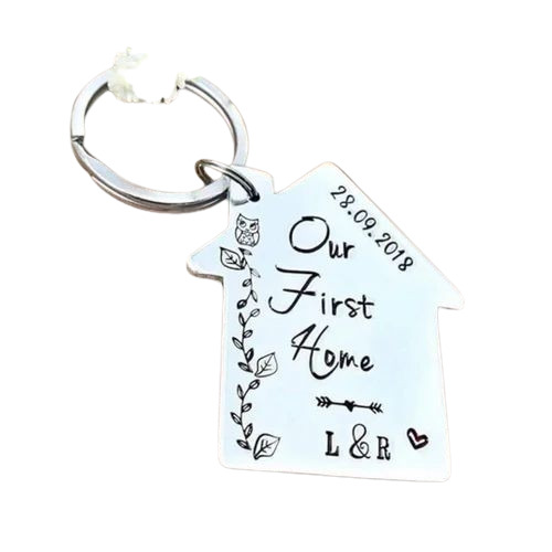 Customized Home Shape Keychain
