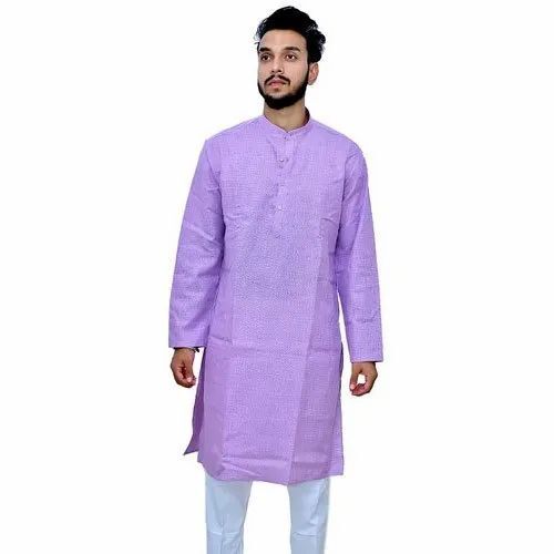 Mens Pure Cotton Kurta Pajama
