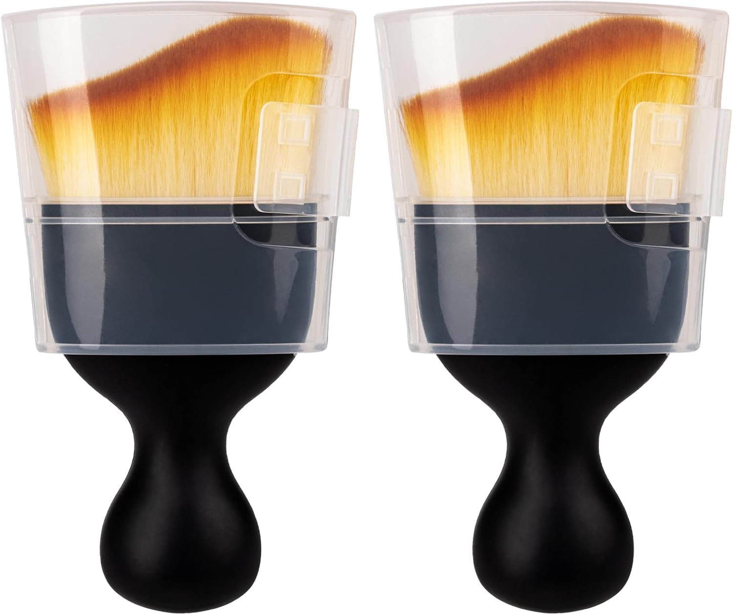Soft Cleaning Brush With Cover - Bristle Color: Golden