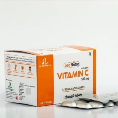 Vitamin C Tablets Antioxident With Zinc 500 Mg