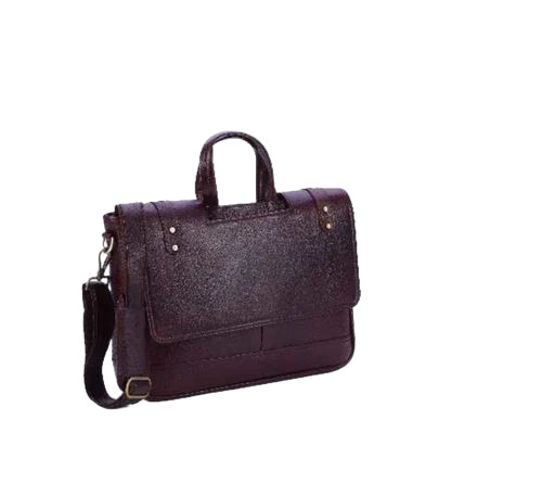 Black Leather Laptop Bag