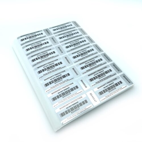 Barcode Stickers - Color: White