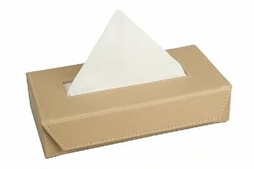 Beige Tissue Box Holder