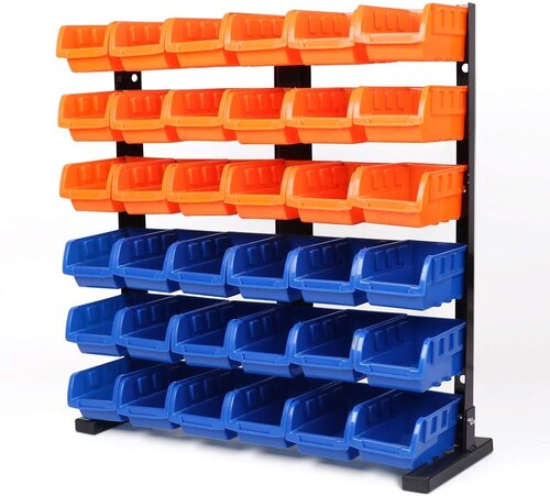 Bin Racks - Color: Blue Orange