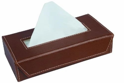 Brown Tissue Box Holder
