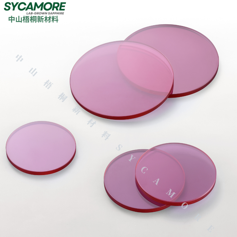 Double-Side Polished Ruby Wafer Ruby Materials Optical Window