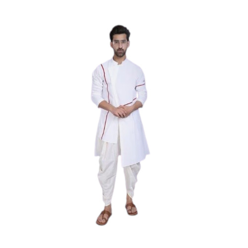 Mens Cotton Angrakha Kurta