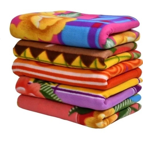 Printed double bed mink blanket