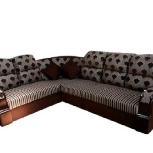 Wooden L Shaped Sofa