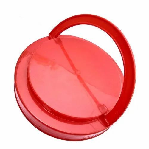 120mm Red Plastic Lid