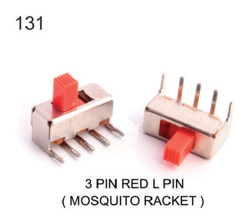 3 Pin Red L Pin Slide Switch