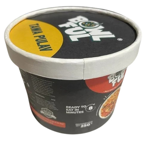 Printed Paper Food Container With Lid