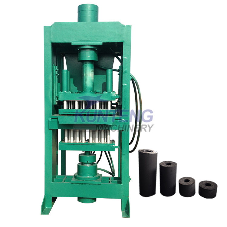 Full Automatic Coconut Charcoal Biomass Charcoal Hydraulic Briquette Machine - Briquette Size: Customized