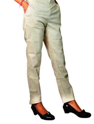 Ladies Plain Lycra Formal Pant