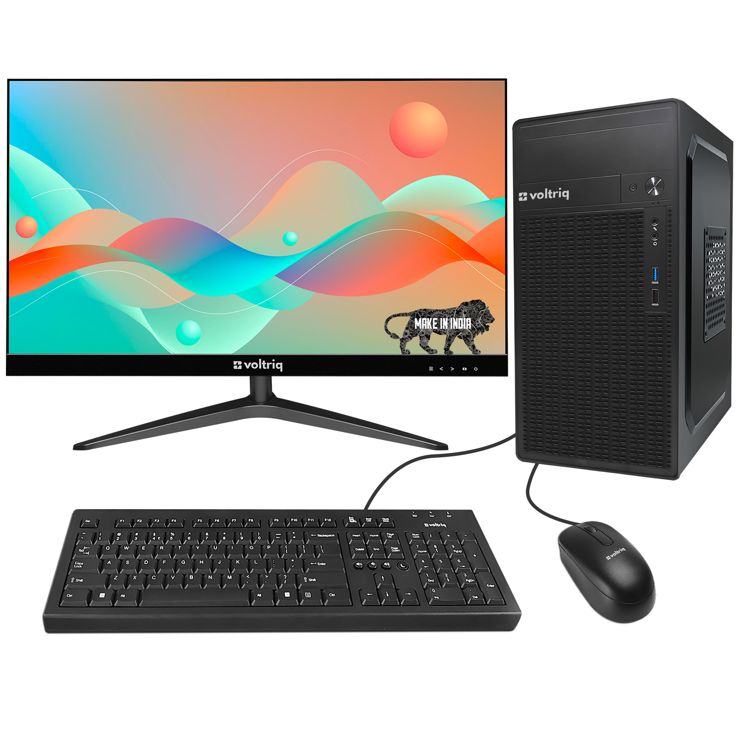 Voltriq 27 Inch Screen 16 Gb Ram Desktop Computer