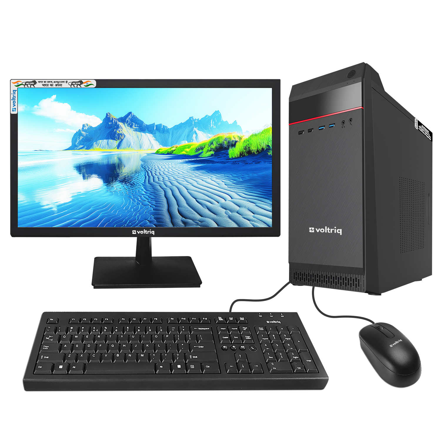 Voltriq Consumer Series 22 Inch Monitor Desktop Computer