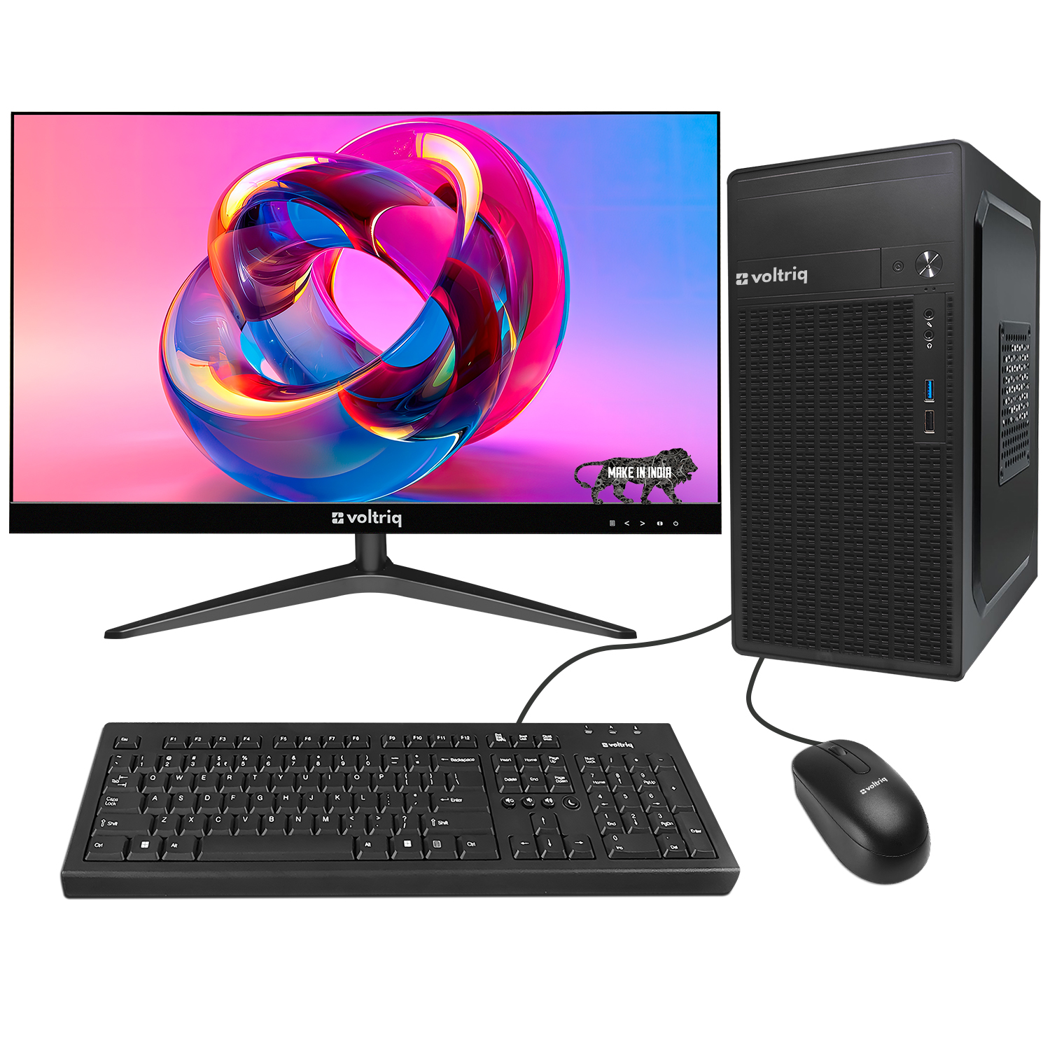 Voltriq Consumer Series 27 Inch Screen Desktop Computer - Os: Windows