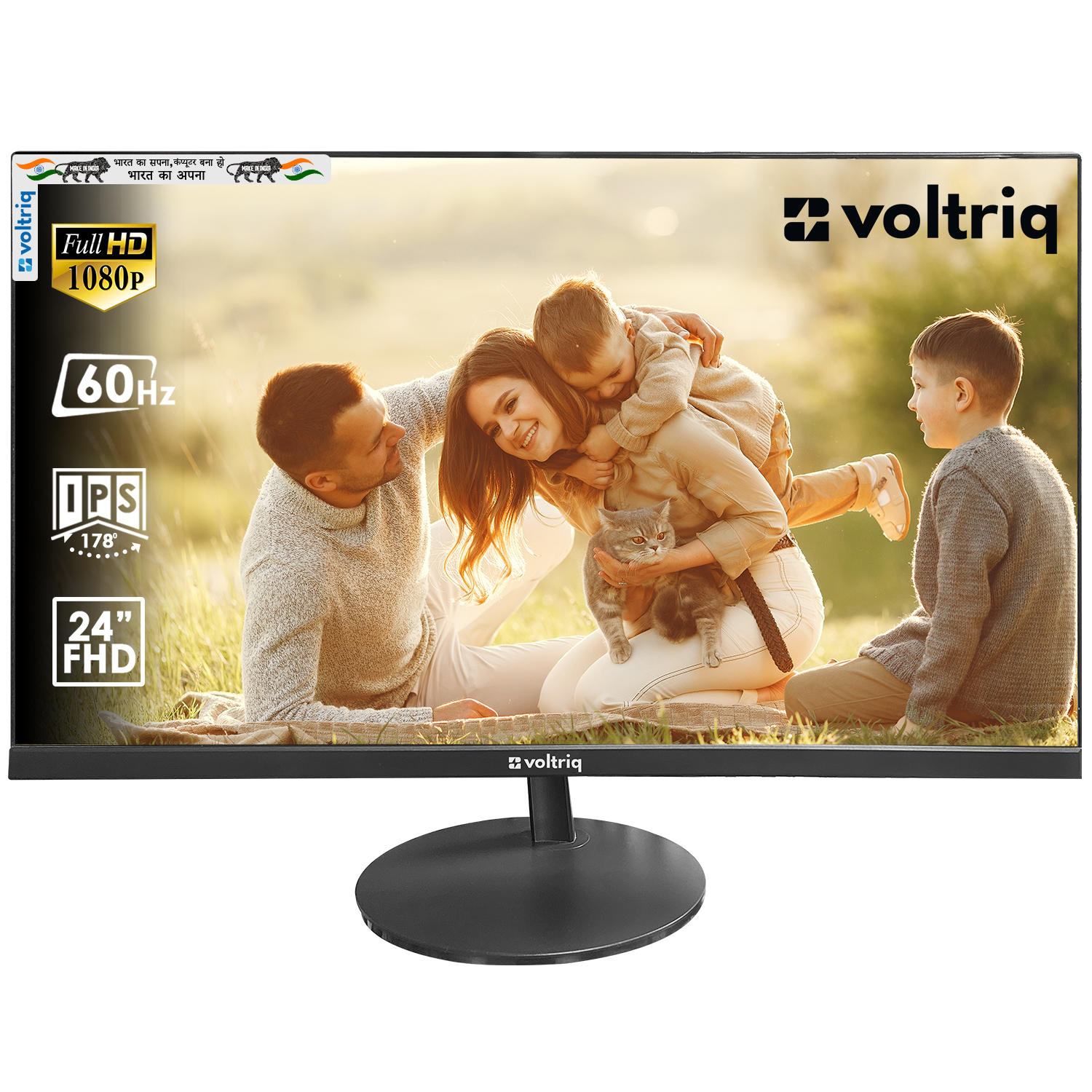 Voltriq 24 Inch Full Hd Ips Ultra Slim Led Monitor - Application: Desktop