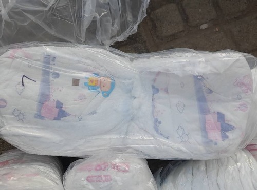 Baby Diapers in Bales