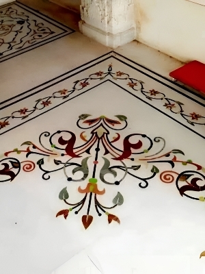 Marble Inlay Flooring