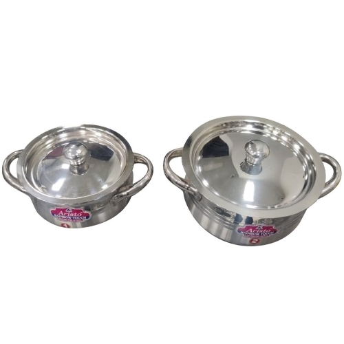 Stainless Steel Round Serving Handi Set