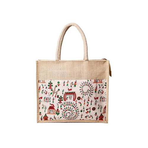 3 Kg Printed Jute Shopping Bag