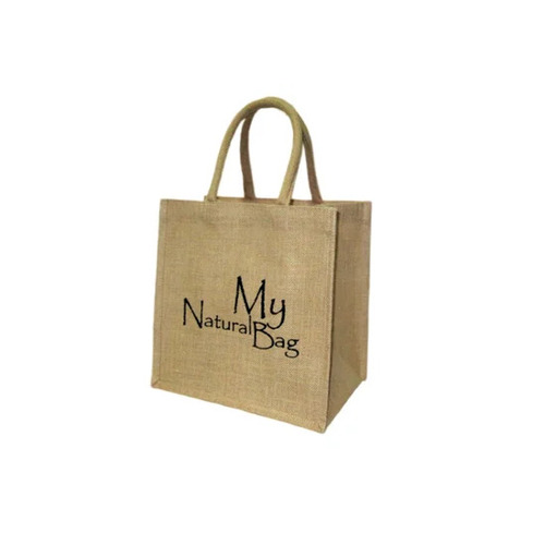 Brown Printed Jute Bags