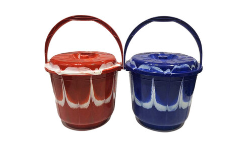 Plastic Aqua Bucket (6l) (Super) (D/C) With Lid