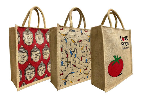 printed jute bags