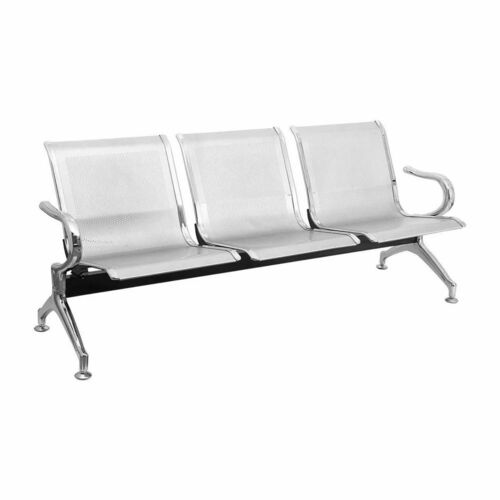 Three Seater Stainless Steel Waiting Chair