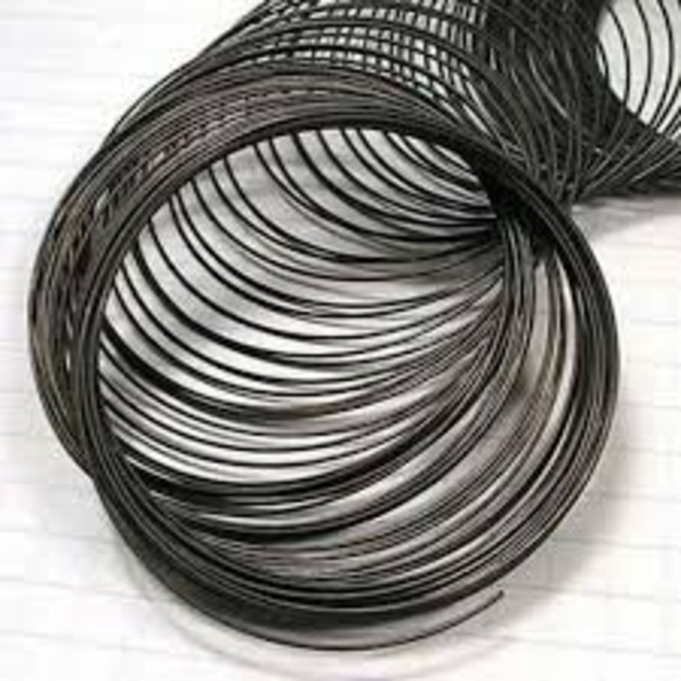 Black And Silver Round Spring Wire