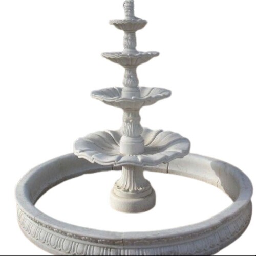 Marble Fountain - Color: White