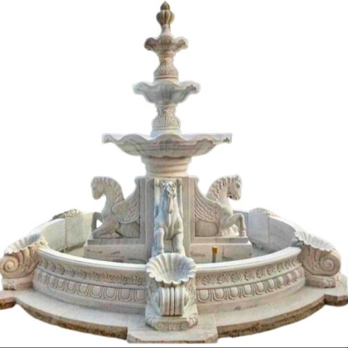 White Marble Water Fountain