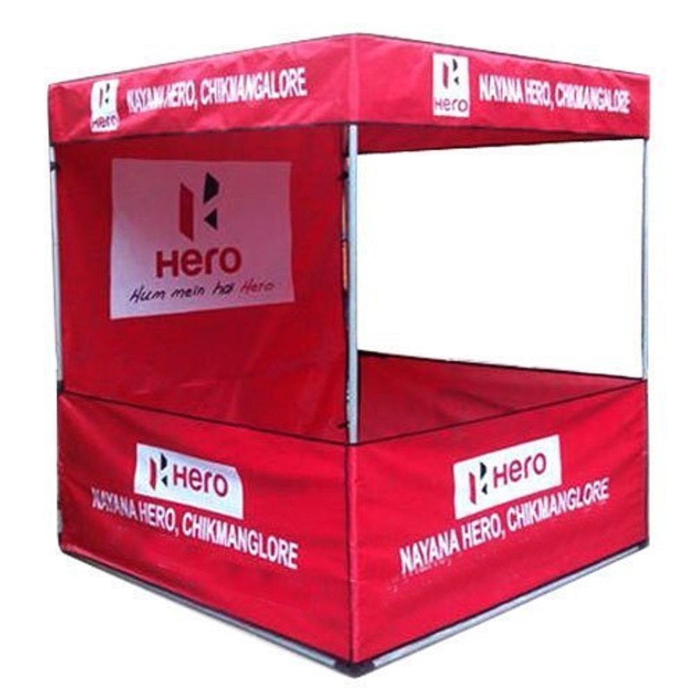Printed Promotional Canopy 4X4, 6X6 - Color: Red
