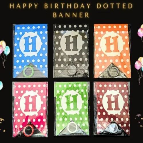 Polka Dot Birthday Banners