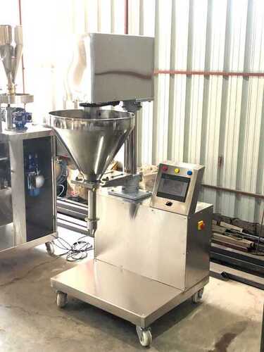 Semi Automatic Auger Filling Machine - Color: Silver