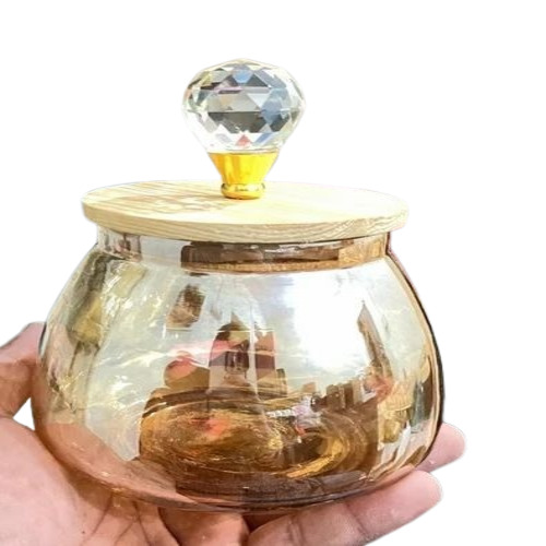 Crystal Knob Dry Fruits Jar