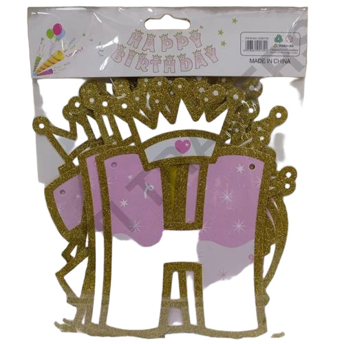 Glitter Happy Birthday Banner