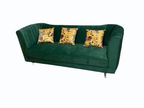 Dark Green Three Seater Sofa