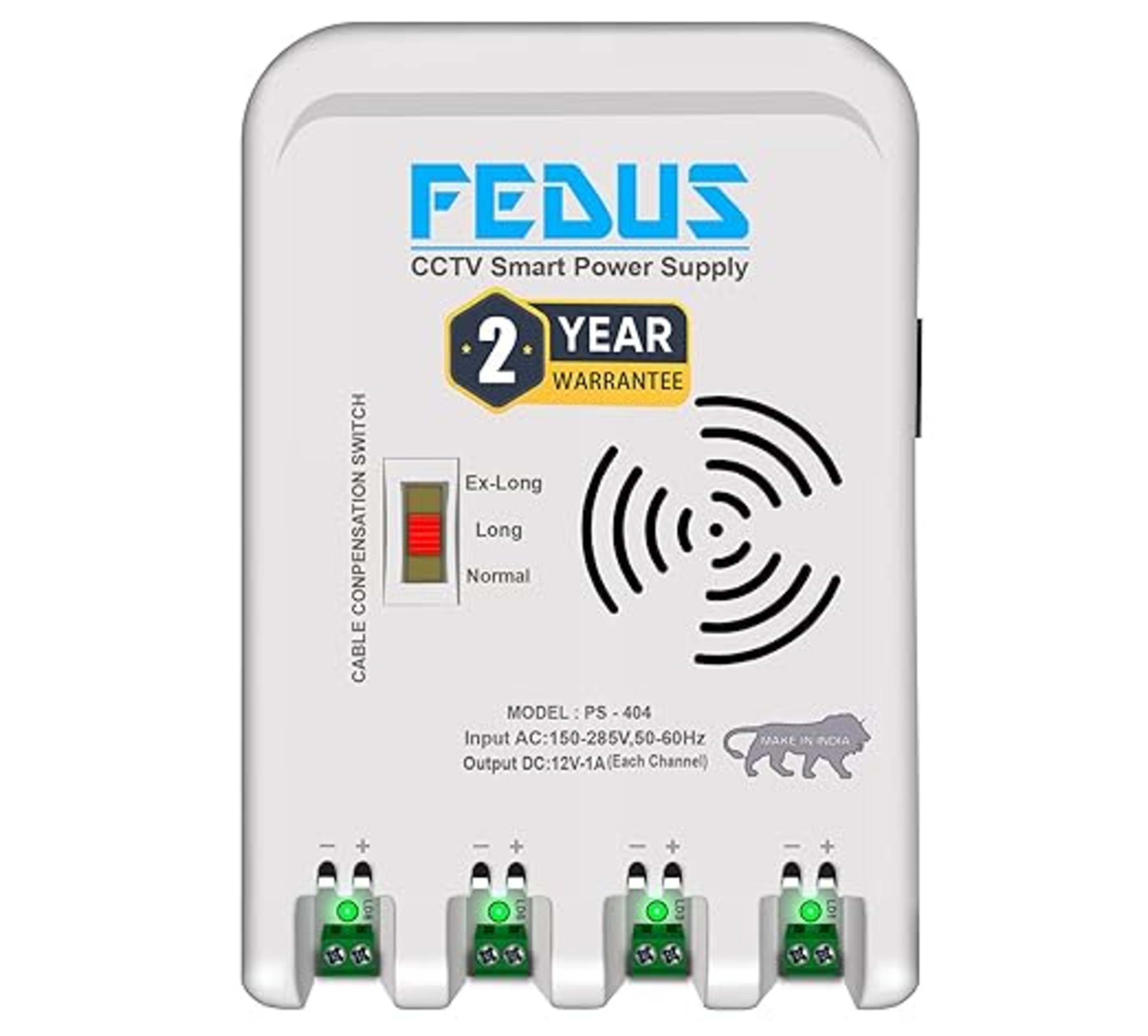 Fedus 4 Channel Smps For Cctv - Efficiency: High