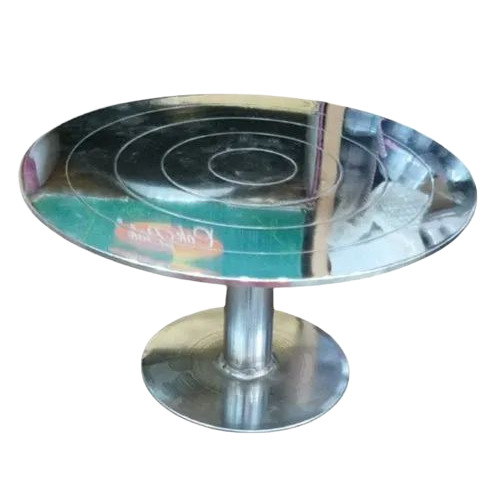 Round Silver Cake Stand