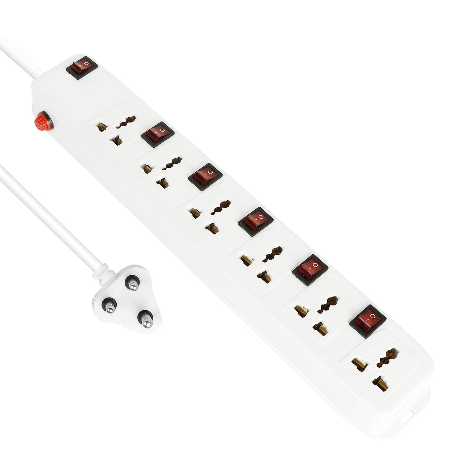 Fedus 15m 6 Socket 6 Switch Spike Guard Extension Board
