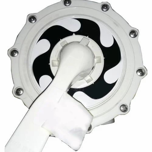 Manual Multiport Valve - Metal Construction, Standard Size, Black Color | Durable Design For Industrial Water Treatment Applications