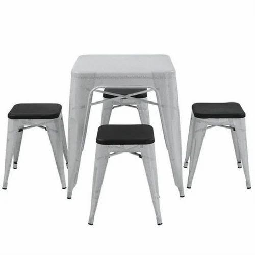Tolix Stool With Iron Table For Outdoor For Hotels And Restaurants