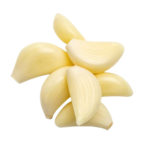 Yellow Fresh Peeled Garlic