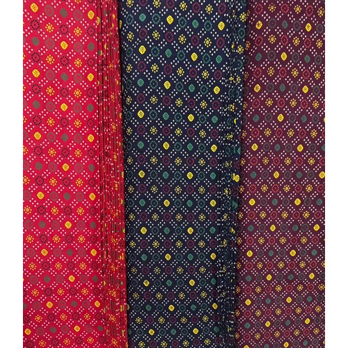 110 Gsm Gujri Printed Cotton Nighty Fabric - Color: Multicolor