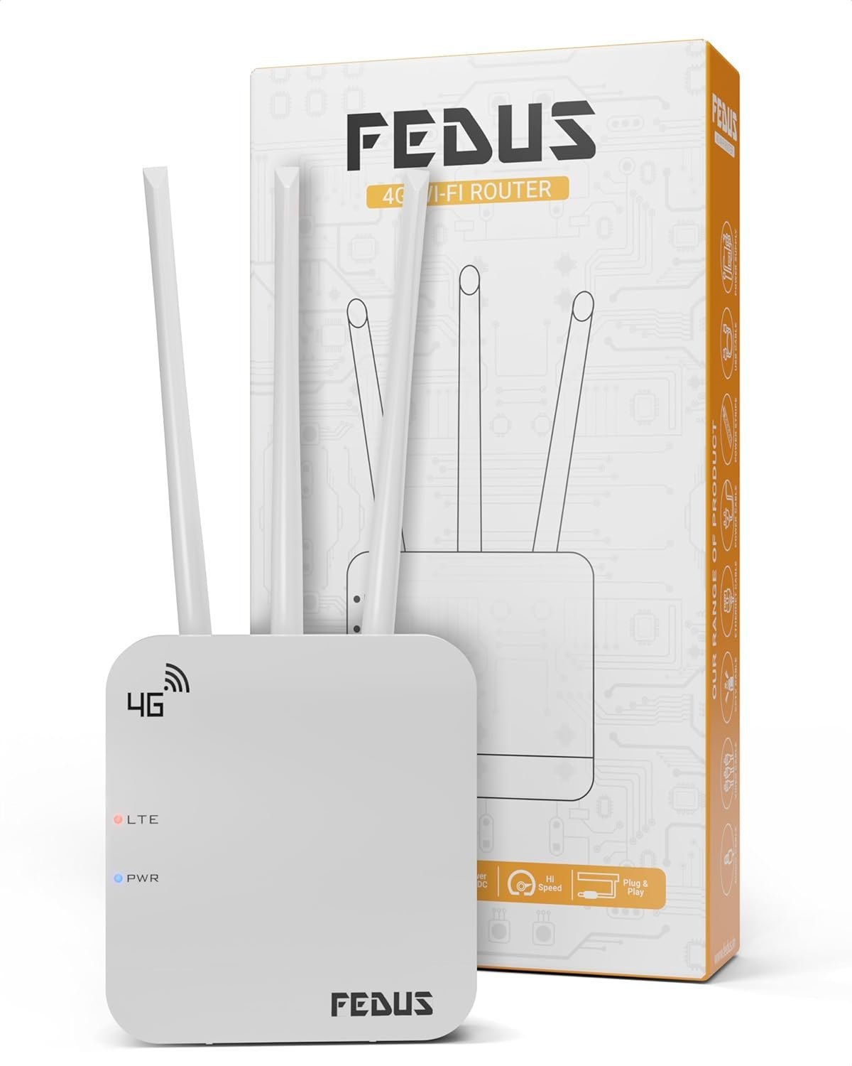 Fedus 4g Router - Color: White